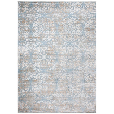 Safavieh 5 ft. 3 in. x 7 ft. 7 in. Isabella Rectangle Power Loomed Rug, Denim Blue & Ivory ISA958L-5